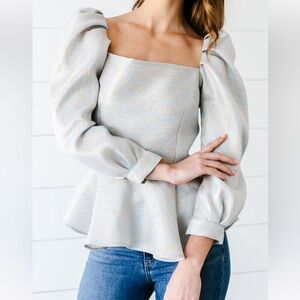 NOBLE 31 peplum Rainbow top!